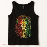 Rasta Lion Cool Dreadlock Rastafari For Rasta Lover Tank Top thumb 2