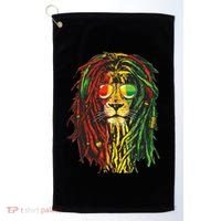 Rasta Lion Cool Dreadlock Rastafari For Rasta Lover Golf Towel thumb 0