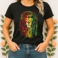 Rasta Lion Cool Dreadlock Rastafari For Rasta Lover Women's T-Shirt thumb 2