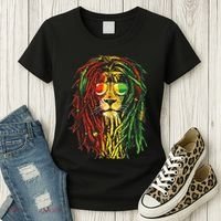 Rasta Lion Cool Dreadlock Rastafari For Rasta Lover Women's T-Shirt thumb 3