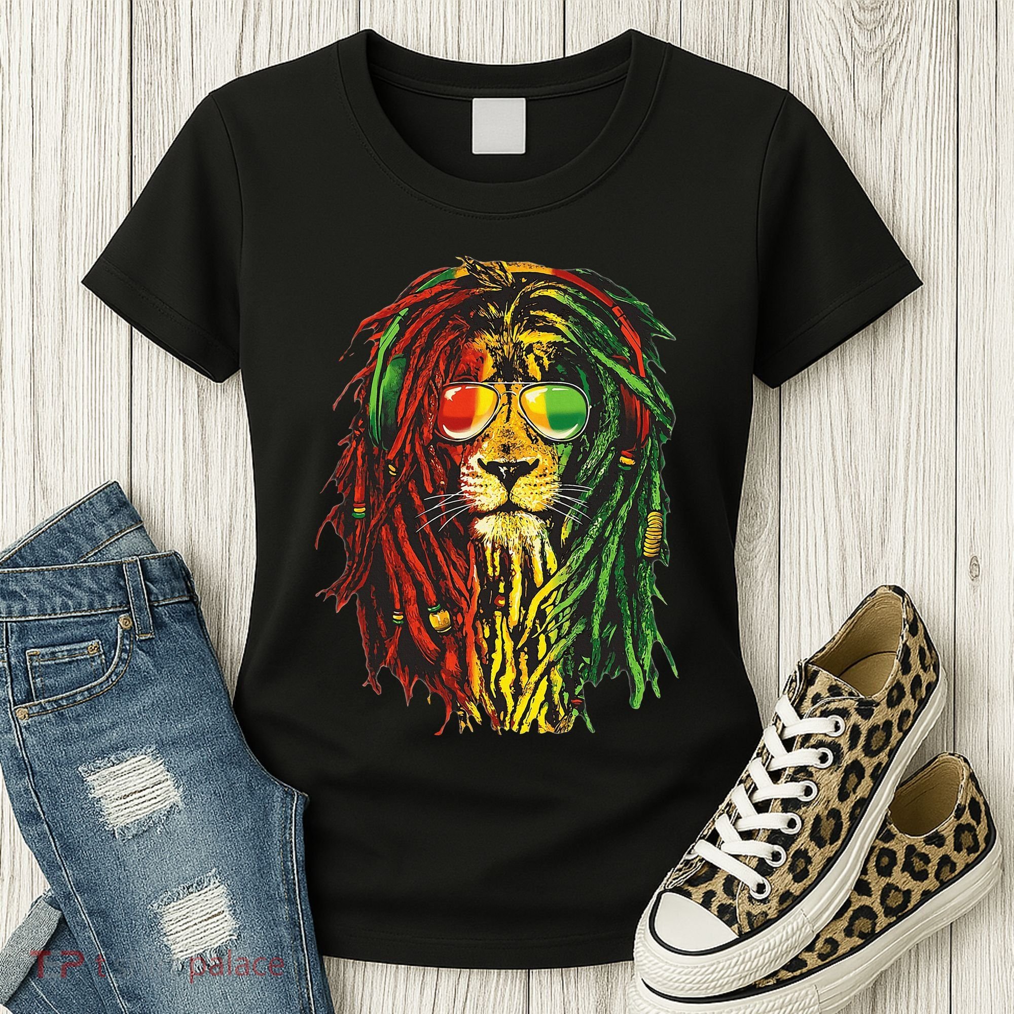 Rasta Lion Cool Dreadlock Rastafari For Rasta Lover Women's T-Shirt