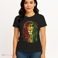 Rasta Lion Cool Dreadlock Rastafari For Rasta Lover Women's T-Shirt thumb 4