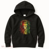 Rasta Lion Cool Dreadlock Rastafari For Rasta Lover Kids Hoodie thumb 0
