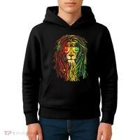 Rasta Lion Cool Dreadlock Rastafari For Rasta Lover Kids Hoodie thumb 4