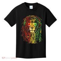 Rasta Lion Cool Dreadlock Rastafari For Rasta Lover Kids T-Shirt thumb 0