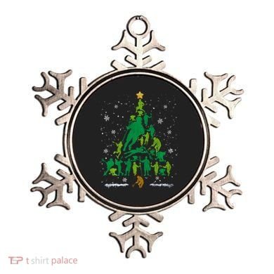 Retro Lacrosse Christmas Tree Xmas Lacrosse Player Lover Ornament