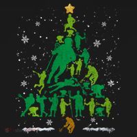 Retro Lacrosse Christmas Tree Xmas Lacrosse Player Lover Toddler Hoodie thumb 2
