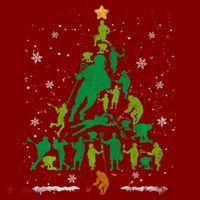 Retro Lacrosse Christmas Tree Xmas Lacrosse Player Lover Hoodie thumb 7