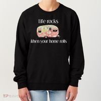 Rv Life Camper Life Rocks When Your Home Rolls Women's Sweatshirt thumb 0