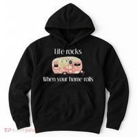 Rv Life Camper Life Rocks When Your Home Rolls Hoodie thumb 0