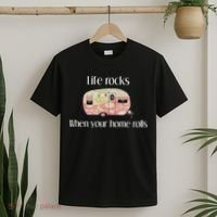 Rv Life Camper Life Rocks When Your Home Rolls T-Shirt thumb 2