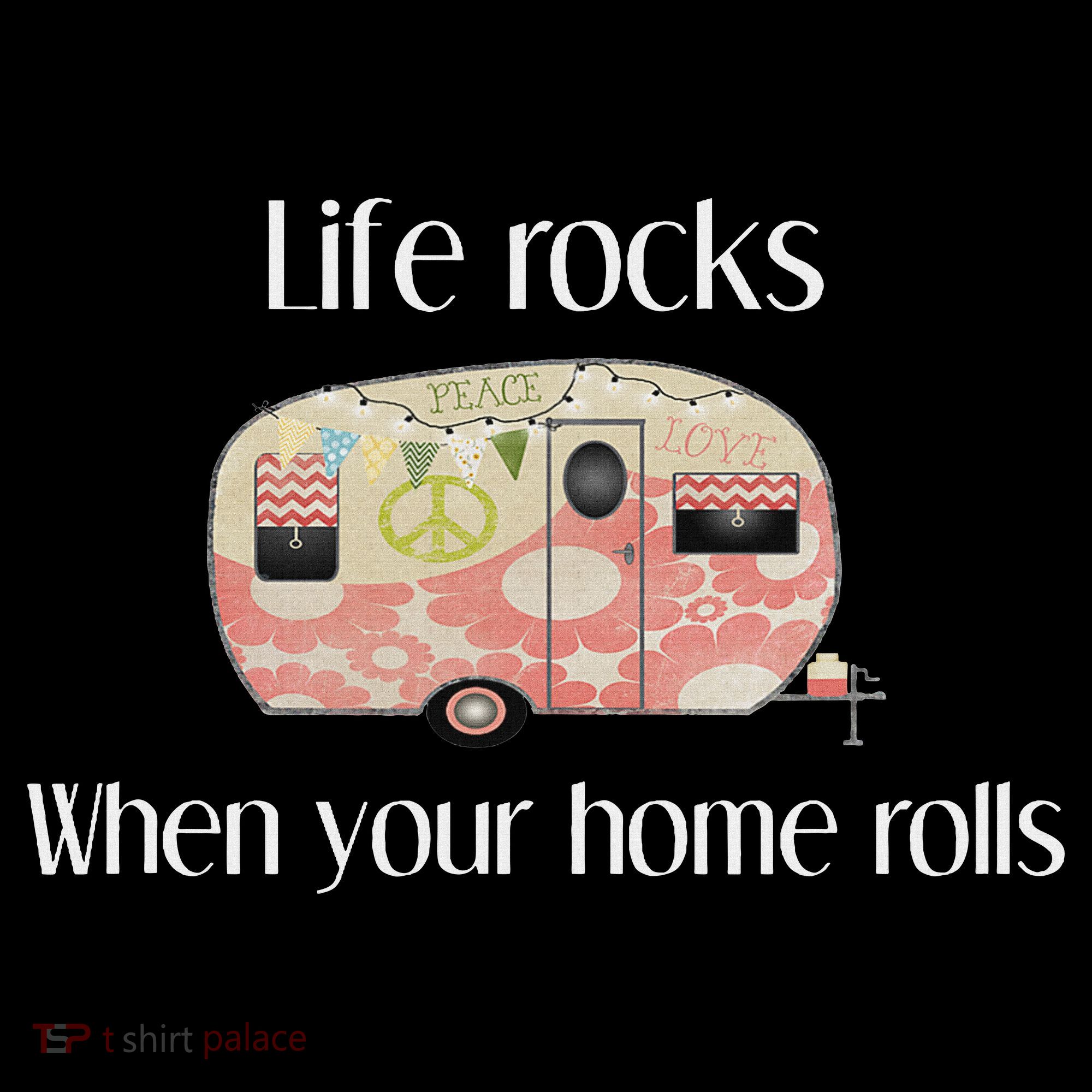Rv Life Camper Life Rocks When Your Home Rolls Women's Hoodie