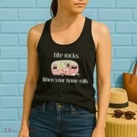 Rv Life Camper Life Rocks When Your Home Rolls Women's Tank Top thumb 2
