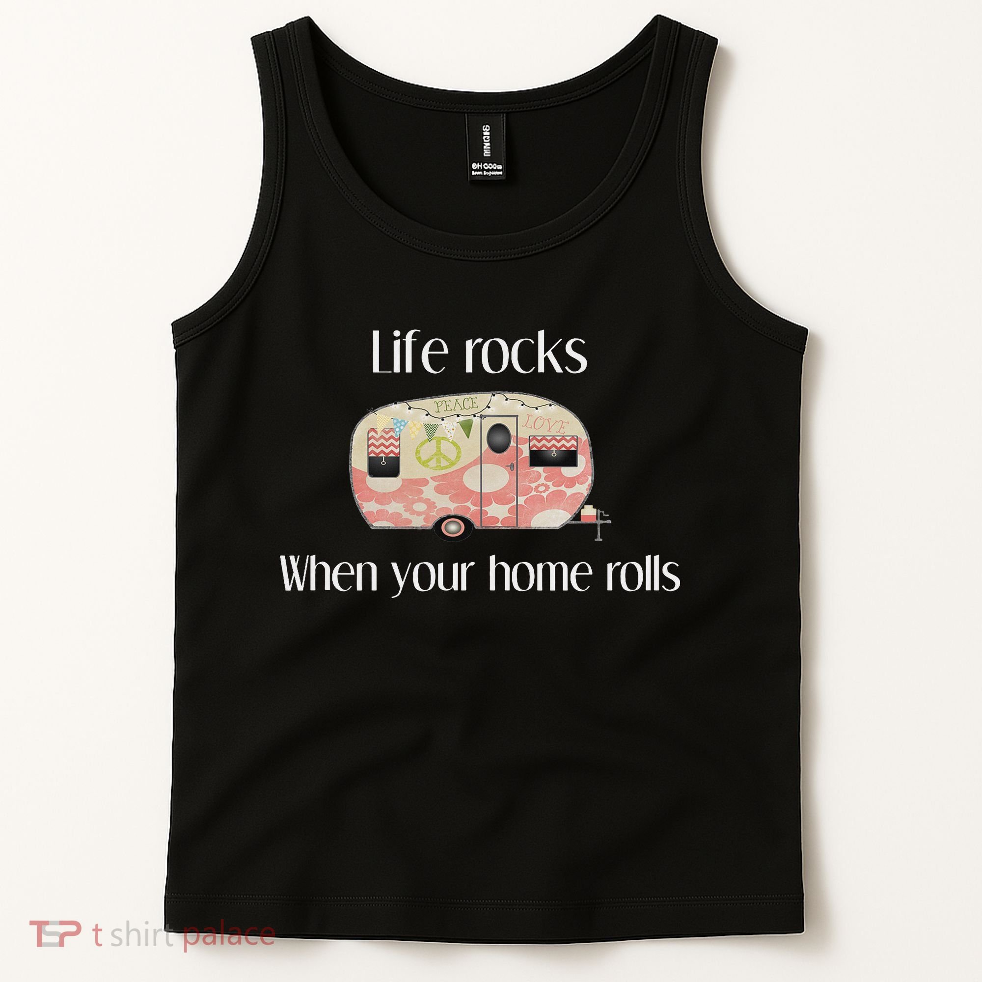 Rv Life Camper Life Rocks When Your Home Rolls Tank Top