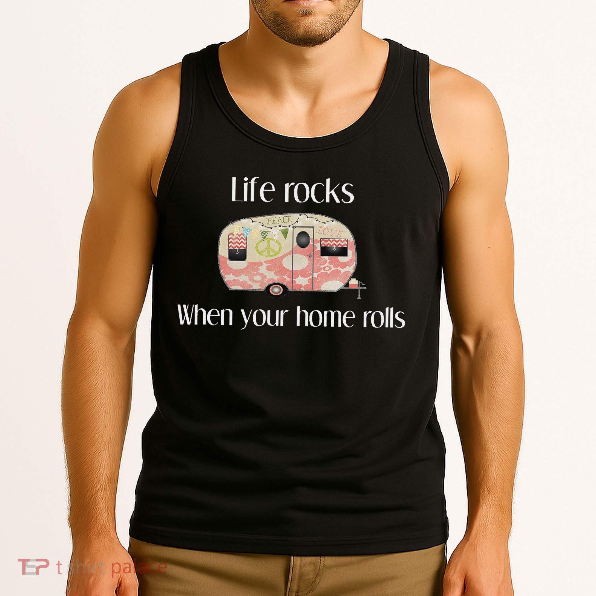 Rv Life Camper Life Rocks When Your Home Rolls Tank Top