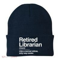 Retired Librarian Definition Normal Only Cooler Gift Beanie thumb 0