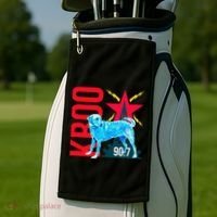Radio Loving Dog Golf Towel thumb 2