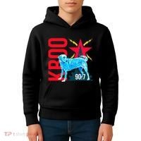 Radio Loving Dog Kids Hoodie thumb 4