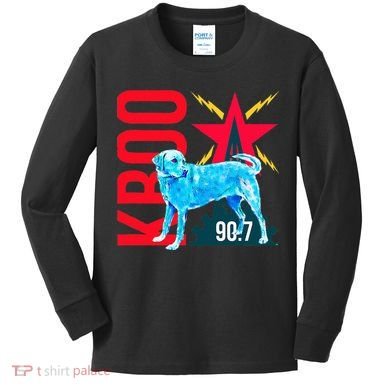 Radio Loving Dog Kids Long Sleeve Shirt