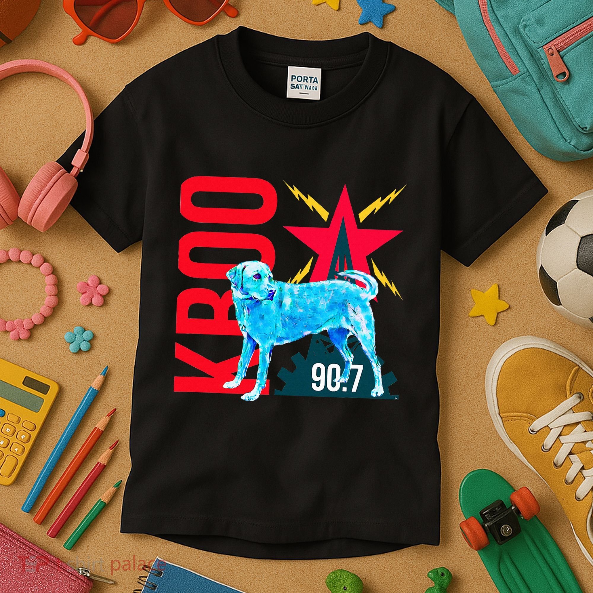 Radio Loving Dog Kids T-Shirt