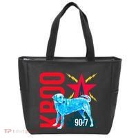 Radio Loving Dog Tote Bag thumb 0
