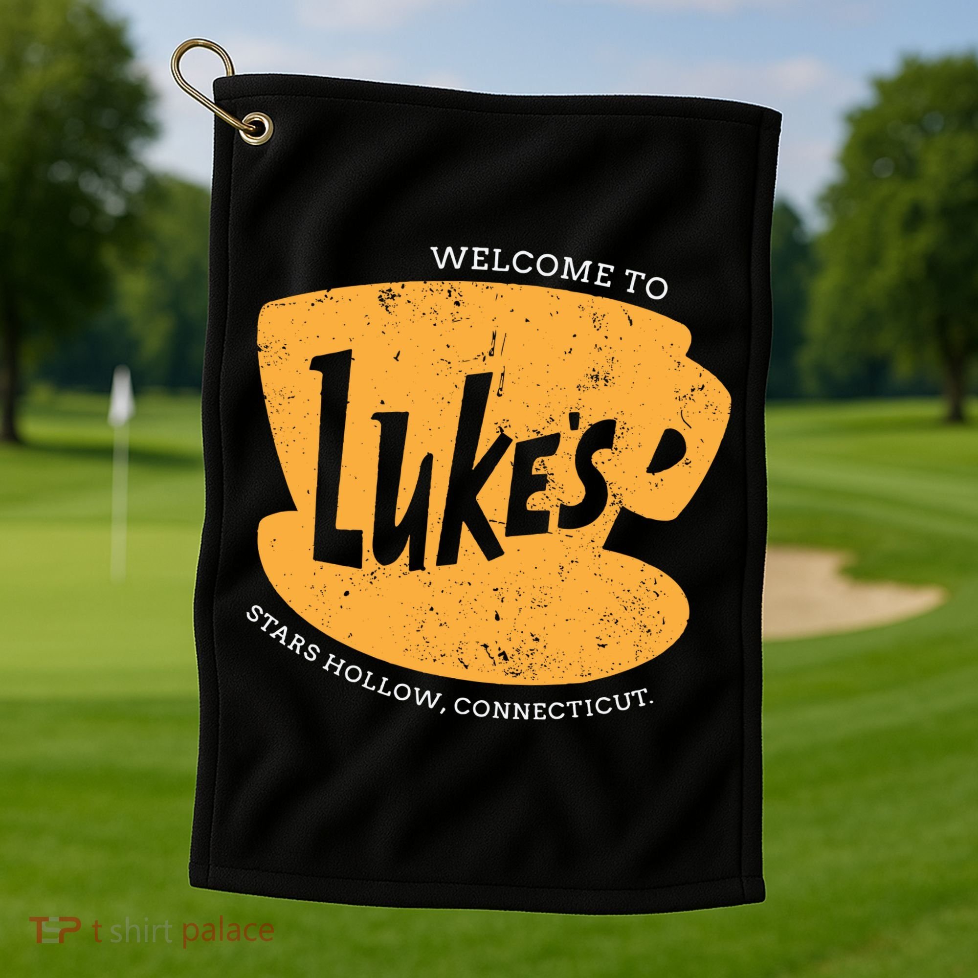 Retro Lukes Diner Golf Towel