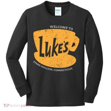 Retro Lukes Diner Kids Long Sleeve Shirt