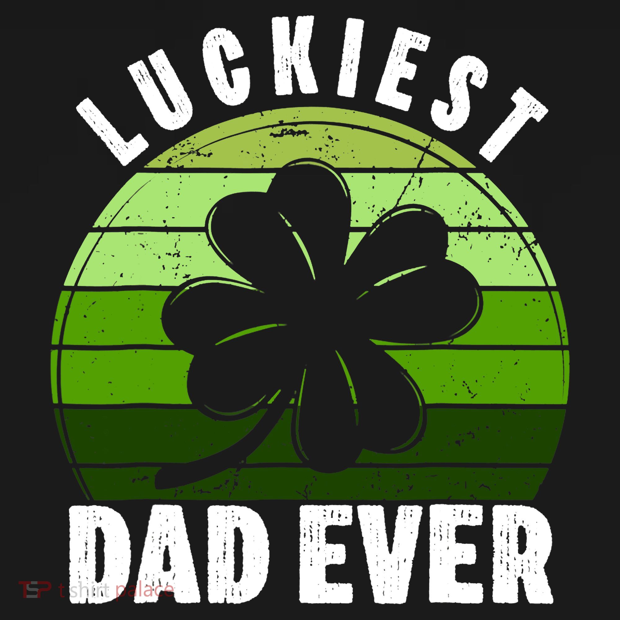Retro Luckiest Dad Ever Shamrock St Patricks Day Family Women's Hoodie