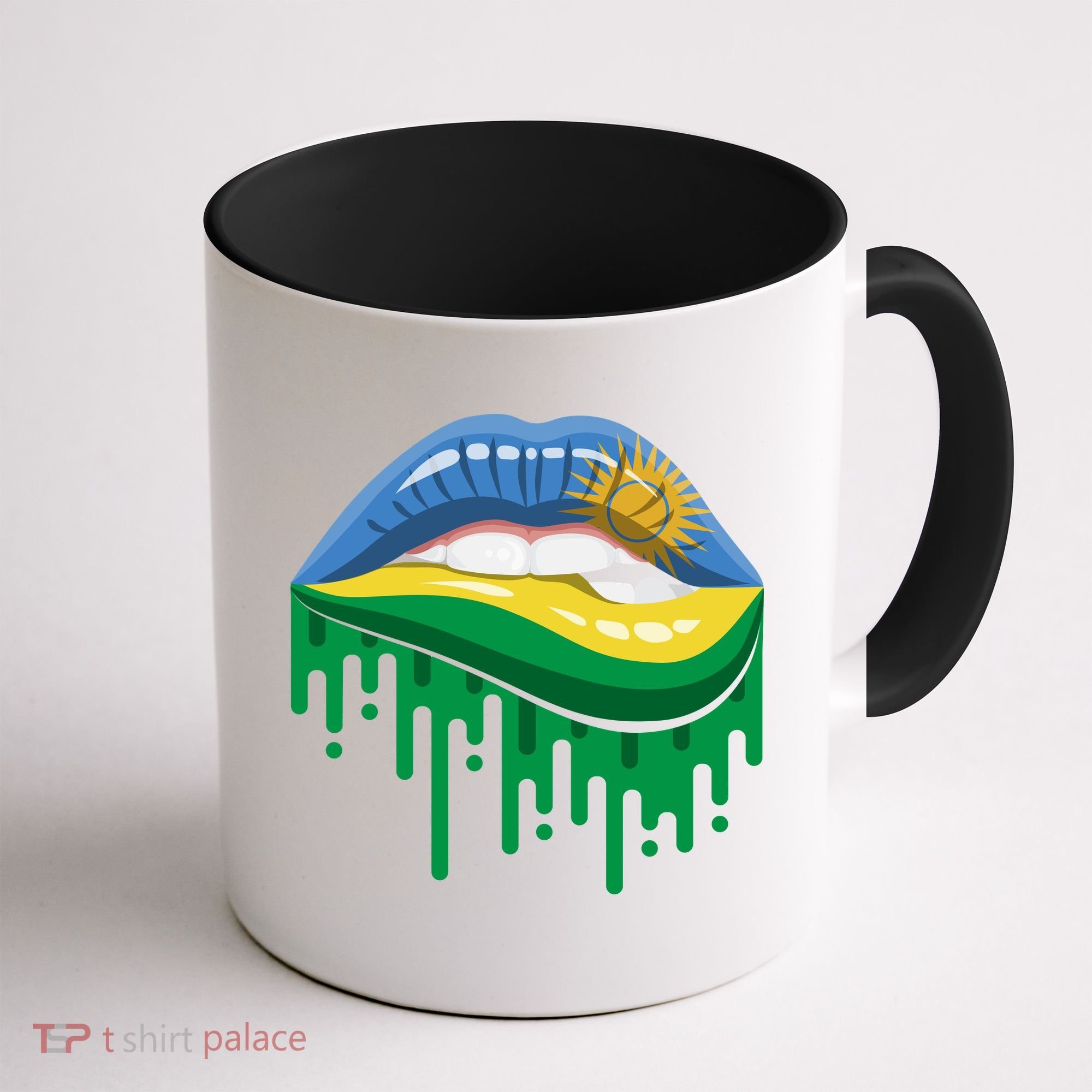 Rwanda Lips Dripping Coffee Mug