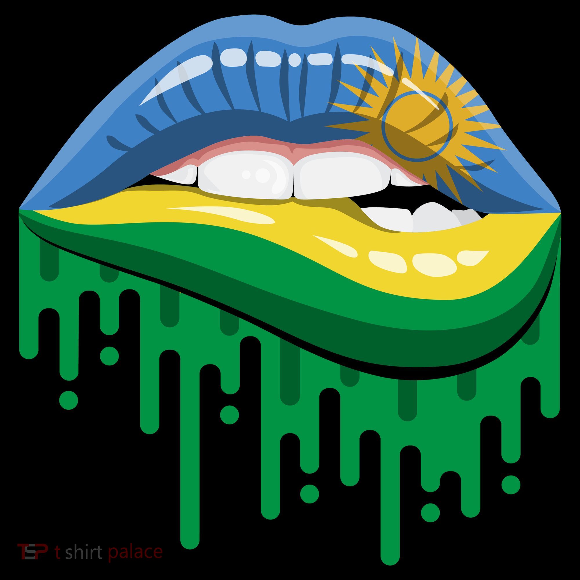 Rwanda Lips Dripping Coffee Mug