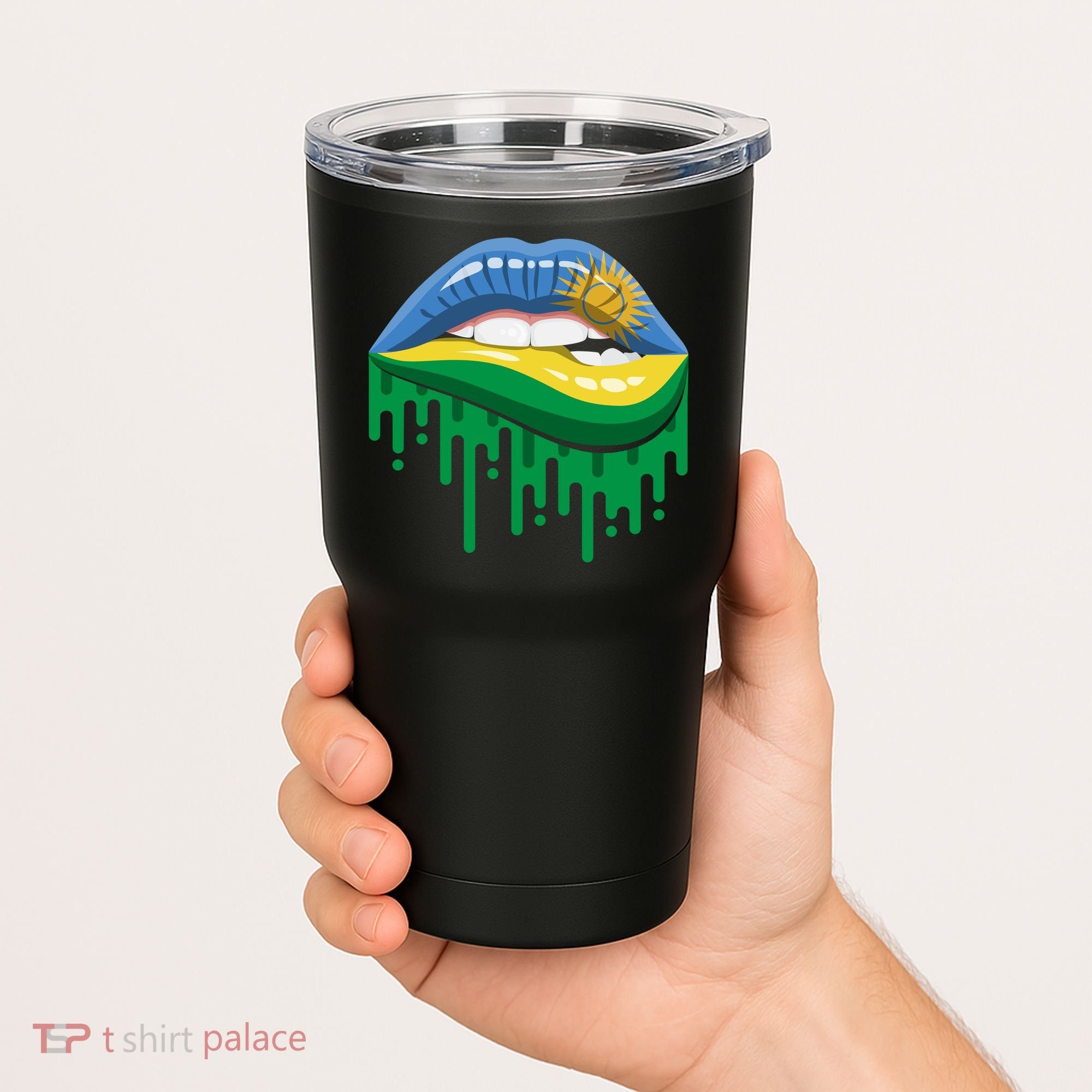 Rwanda Lips Dripping Tumbler