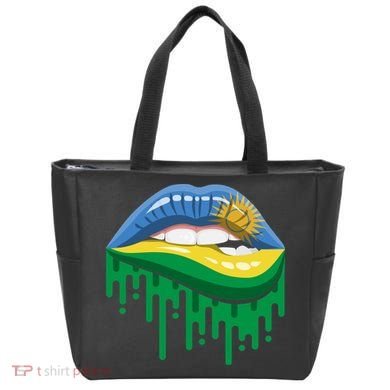 Rwanda Lips Dripping Tote Bag