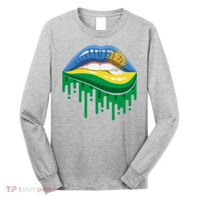 Rwanda Lips Dripping Long Sleeve Shirt