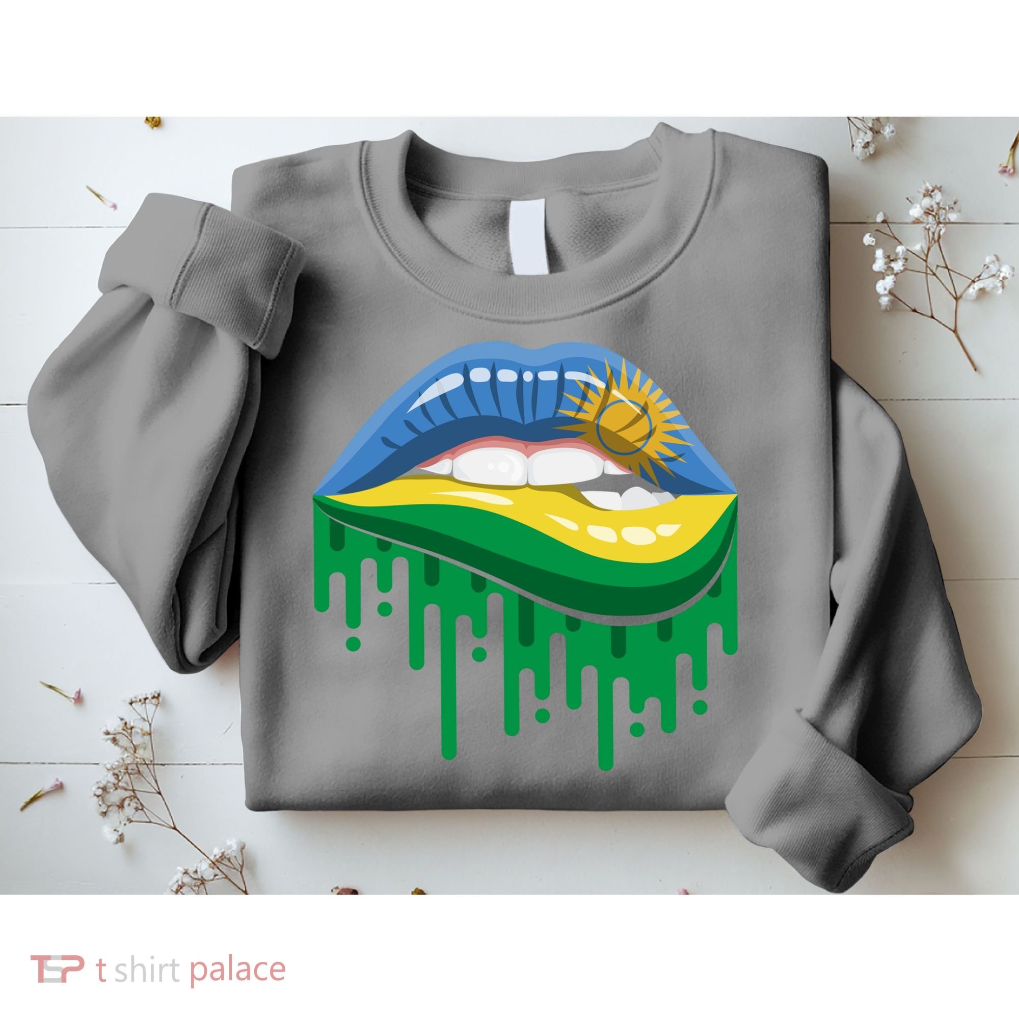 Rwanda Lips Dripping Sweatshirt