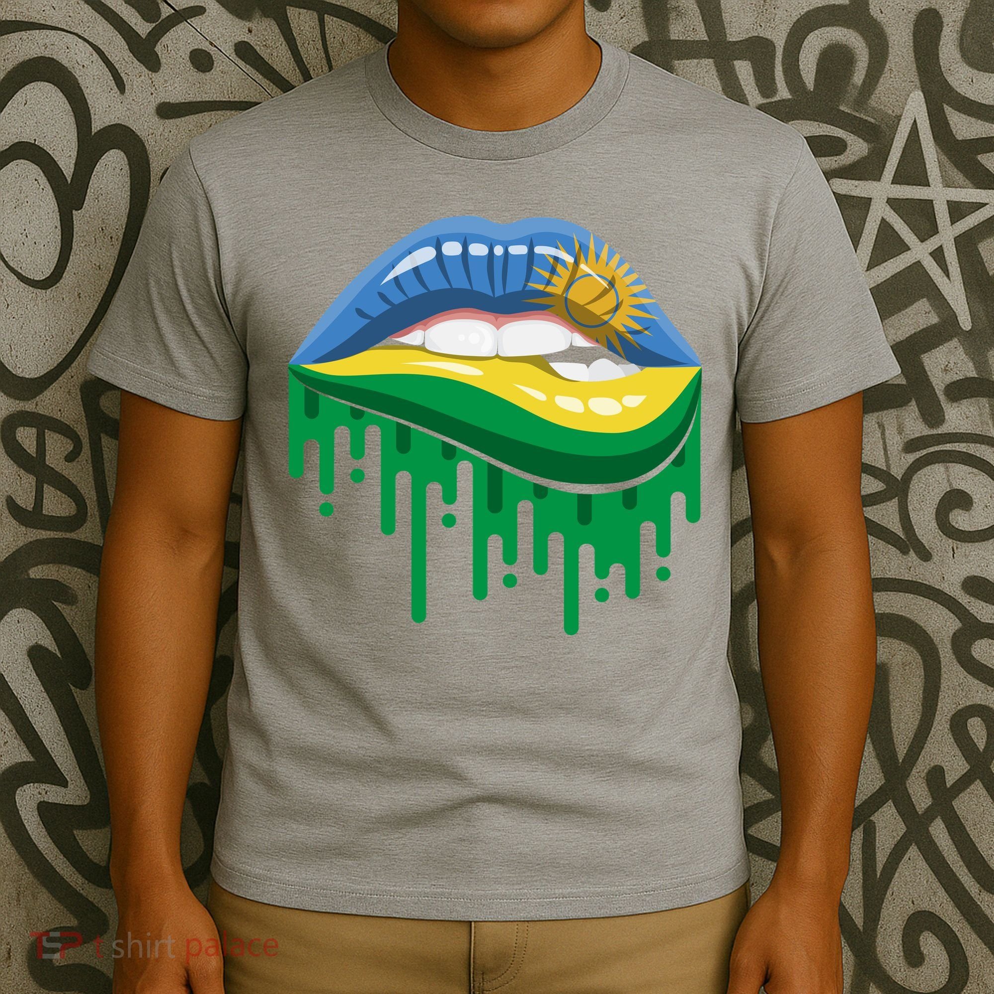 Rwanda Lips Dripping T-Shirt