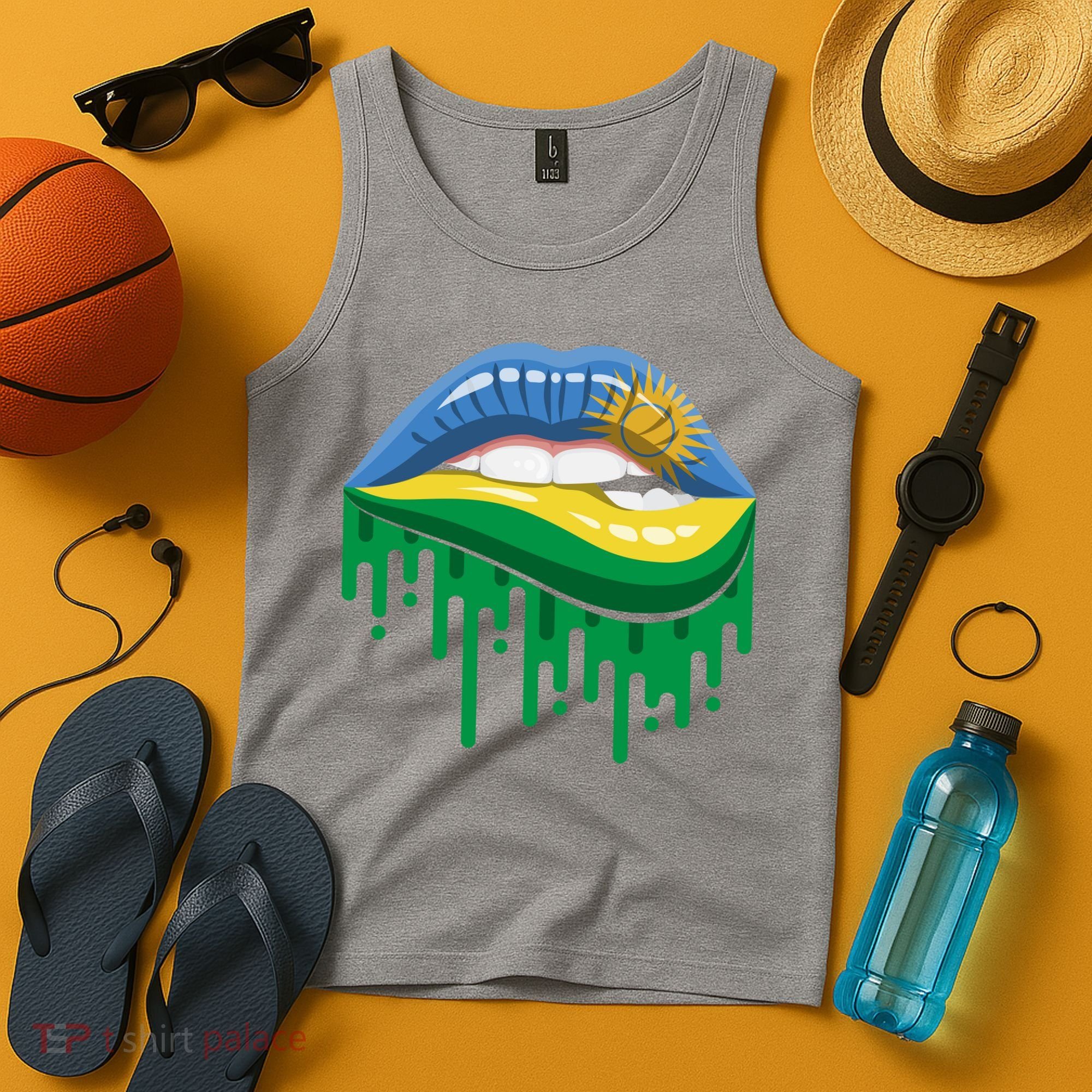 Rwanda Lips Dripping Tank Top