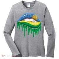 Rwanda Lips Dripping Women's Long Sleeve Shirt thumb 0