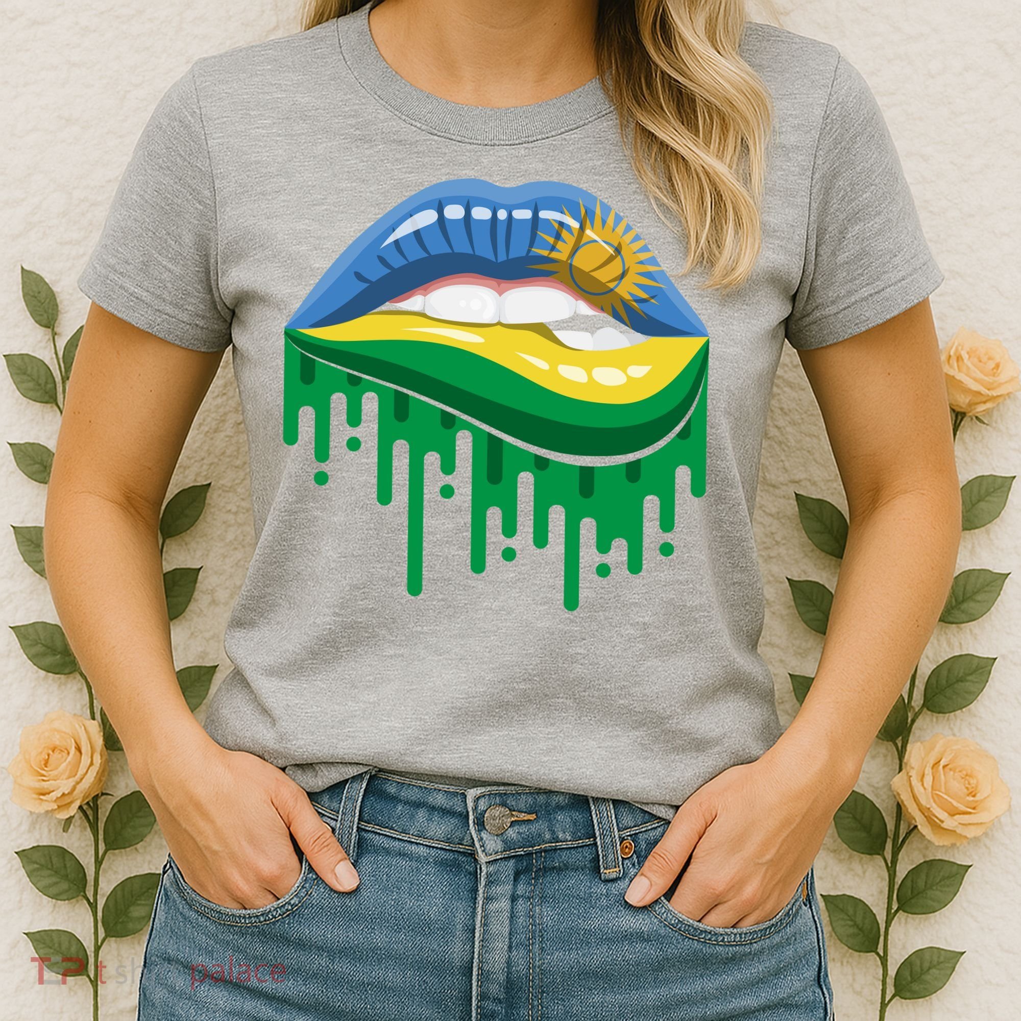 Rwanda Lips Dripping Women's T-Shirt