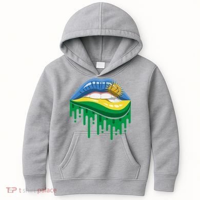 Rwanda Lips Dripping Kids Hoodie