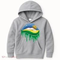 Rwanda Lips Dripping Kids Hoodie thumb 0