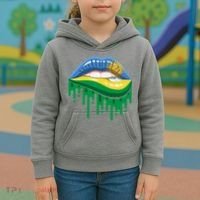 Rwanda Lips Dripping Kids Hoodie thumb 3