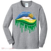 Rwanda Lips Dripping Kids Long Sleeve Shirt thumb 0