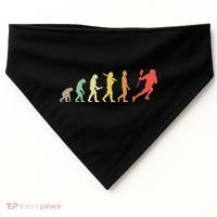 Retro Lacrosse Evolution Gift For Lacrosse Players USA-Made Doggie Bandana thumb 0