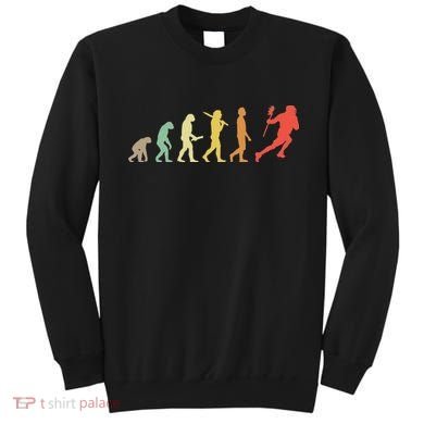 Retro Lacrosse Evolution Gift For Lacrosse Players Sweatshirt
