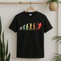 Retro Lacrosse Evolution Gift For Lacrosse Players T-Shirt thumb 2