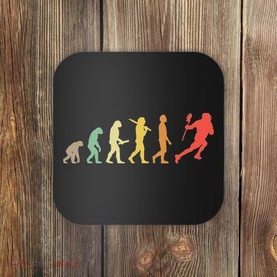 Retro Lacrosse Evolution Gift For Lacrosse Players Coaster