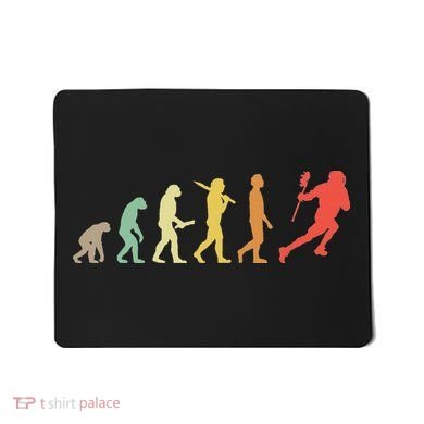 Retro Lacrosse Evolution Gift For Lacrosse Players Mousepad