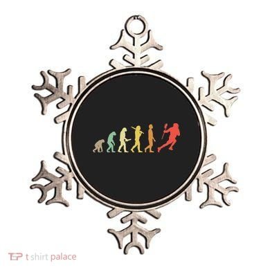 Retro Lacrosse Evolution Gift For Lacrosse Players Ornament