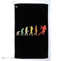 Retro Lacrosse Evolution Gift For Lacrosse Players Golf Towel thumb 0