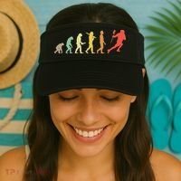 Retro Lacrosse Evolution Gift For Lacrosse Players Visor thumb 2